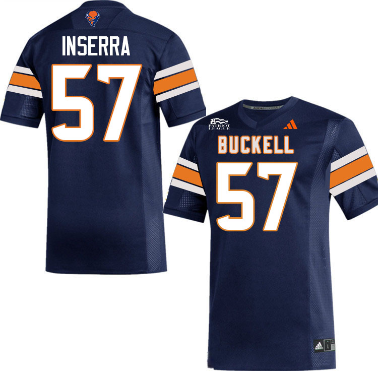 Bucknell Bison #57 Jack Inserra College Football Jerseys,Uniforms-Navy